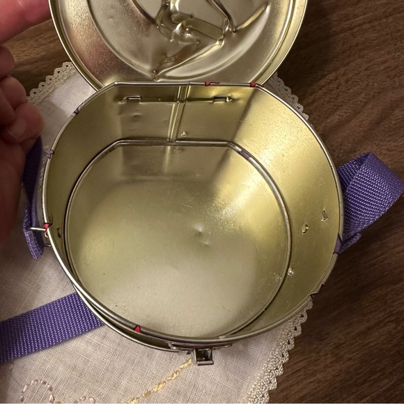 2001 Betty Boop Tin Lunch Box Purse Purple & Yellow Moon - King Features Synd. - Picture 8 of 12